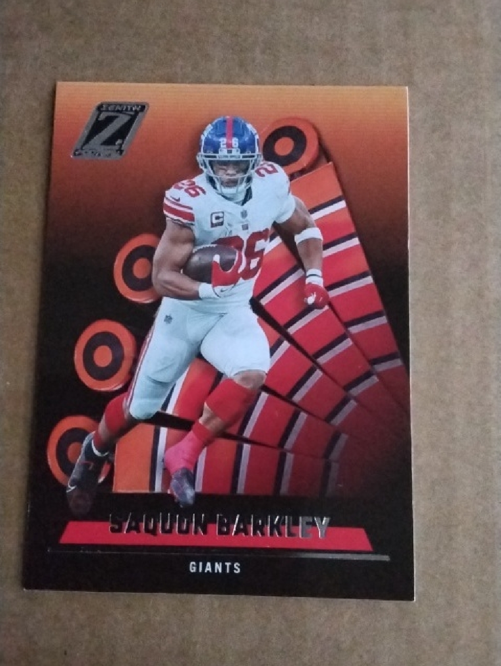 2022 Panini Zenith Red Zone Saquon Barkley #18 New York Giants